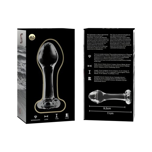 - Modelo 2 Plug Cristal Transparente 11 Cm