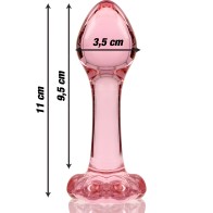 Nebula Series - Model 2 Glass Plug Pink