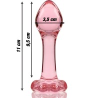 Nebula Series - Model 2 Glass Plug Pink