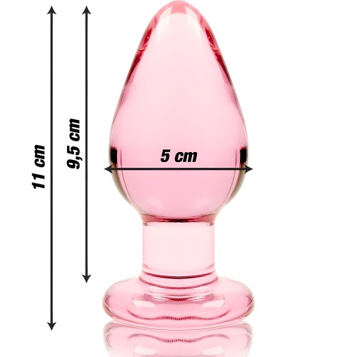 Nebula 11 cm Pink Glass Plug