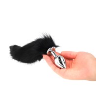 Kink Anal Plug with Synthetic Tail Medium