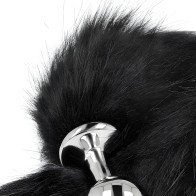 Kink Anal Plug with Synthetic Tail Medium