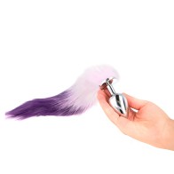 Kink L Anal Plug with Synthetic Tail