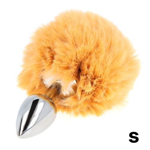Kink - Plug 7 x 3 cm Stainless Steel with Synthetic Rabbit Tail