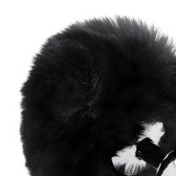 Kink - Plug 7 X 3 Cm De Acero Inoxidable Con Cola De Conejo Piel Sintética