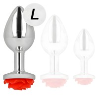 Kink Red Rose Anal Plug Size L