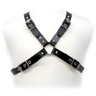 Black Buckle Harness for Men - Adjustable BDSM Gear