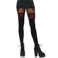 Leg Avenue - Pantyhouse Medias Rejilla Negro
