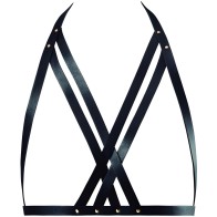 Bijoux Indiscrets Maze Adjustable Strap Bra Black