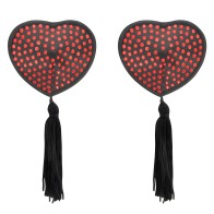 Coquette Chic Desire - Red/Black Nipple Covers