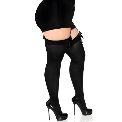 Leg Avenue - Medias Altas Negras