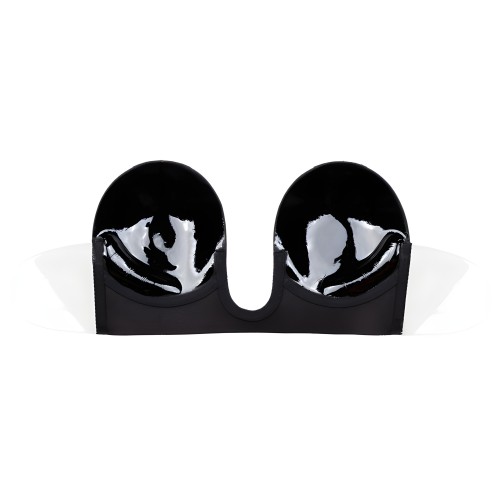 U-Shaped Strapless Bra Black Cup D | Bye Bra