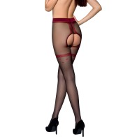 Passion Tiopen 019 Black/Red Stockings