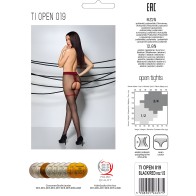 Passion Tiopen 019 Black/Red Thigh Highs