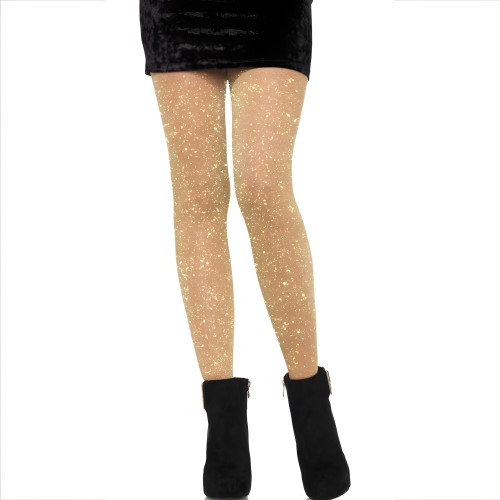 Transparent Gold Stockings - Leg Avenue