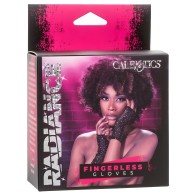 Calexotics Radiance Fingerless Gloves with Rhinestones
