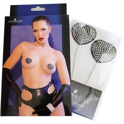 Chilirose Silver & Black Nipple Covers