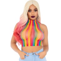 Leg Avenue Multicolor Fishnet Top