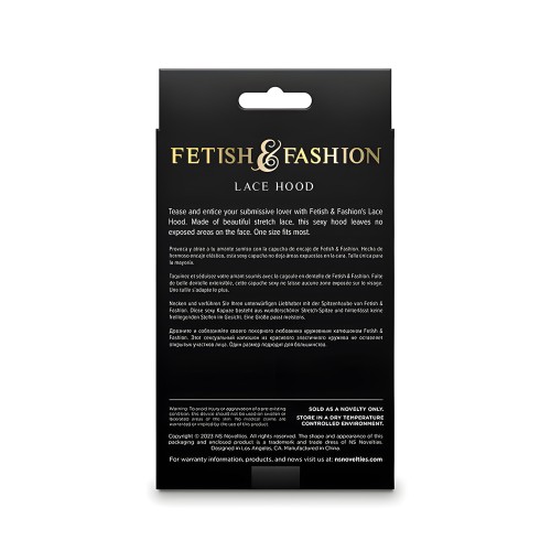 Ns Novelties - Fetish & Fashion Pasamontañas De Encaje Negro - Misterio Elegante