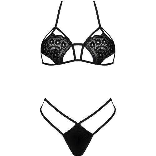 Livco Corsetti Fashion - Jimena Lc 20216 Sujetador + Tanga Negro