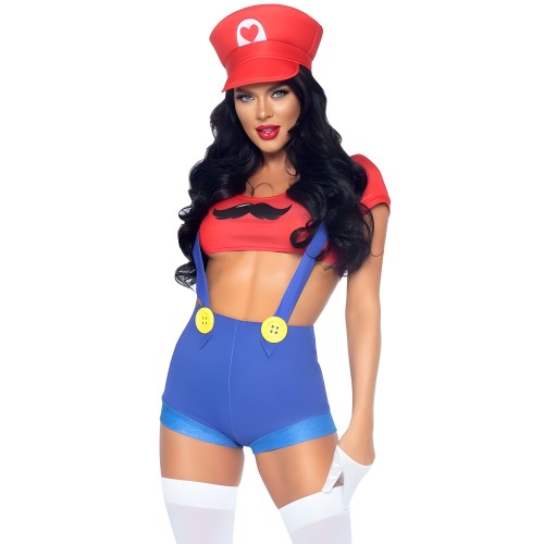 Leg Avenue - Disfraz Sexy Mario Bros Rojo/Azul S