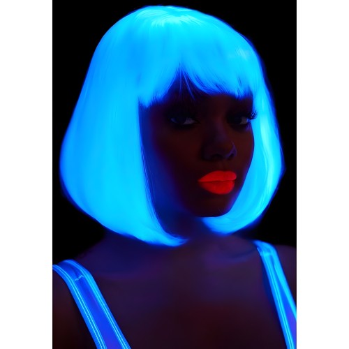 Leg Avenue Glow in the Dark Bob Cut Wig White