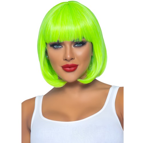 Leg Avenue - Peluca Bob Fluorescente Verde Neon