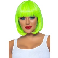 Leg Avenue - Peluca Bob Fluorescente Verde Neon