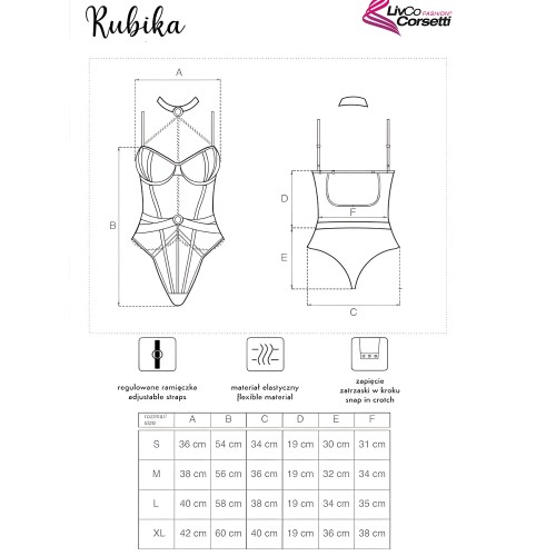 Body Rubika Con Gargantilla Negro XL