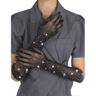 Subblime Transparent Gloves with Shine Black S/M