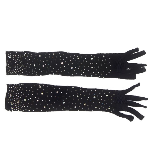 Subblime Transparent Gloves with Shine Black S/M