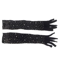 Subblime Transparent Gloves with Shine Black S/M