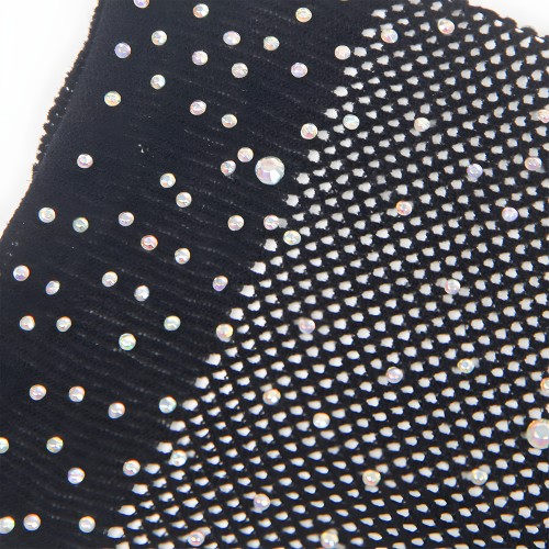 Subblime Transparent Gloves with Shine Black S/M