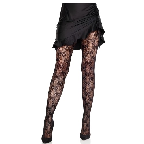 Medias De Red Con Lazo de Leg Avenue