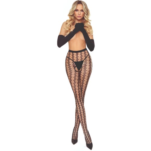 Passion Tiopen 031 Black 1/2 Stockings