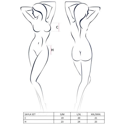 Passion Set Sayla Negro L/X