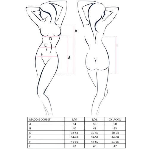 Passion - Woman Maddie Corset Black S/M