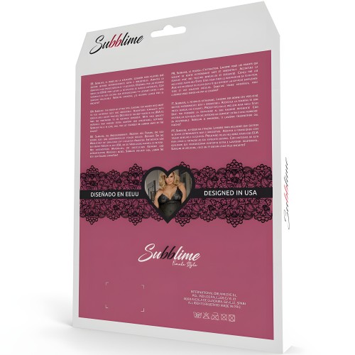 Subblime - Fetish Teddy Manga Corta Talla Grande