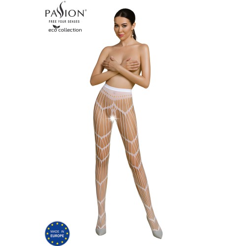 Passion Eco Collection Bodystocking S006 White
