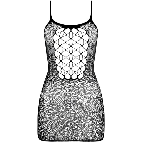 Passion - Bs096 Bodystocking Negro Talla única