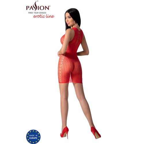 Passion Bs097 Bodystocking Rojo Talla única