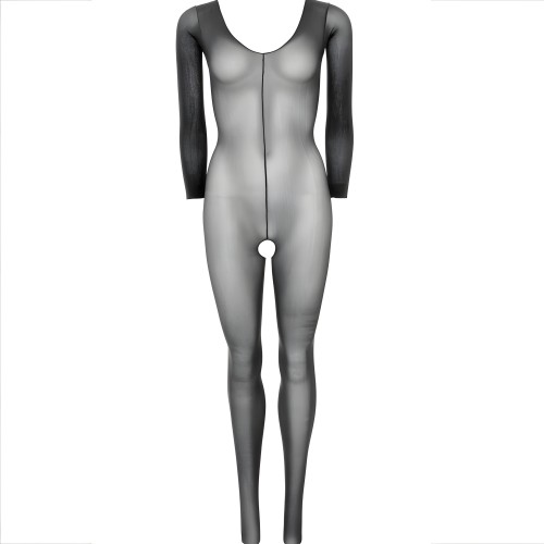 Leg Avenue - Bodystocking Negro Manga Larga