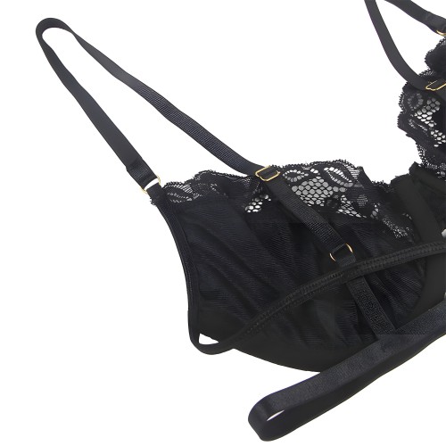 Subblime 3 Piece Set Bra Thong Garter