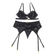 Subblime 3-Piece Set with Bra, Thong, and Garter
