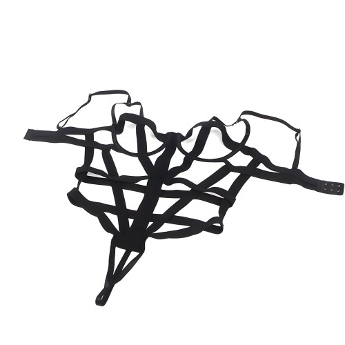 Body Sexy Con Recortes Negro L/XL