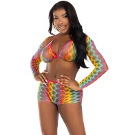 Leg Avenue - Set Tres Piezas Multicolor