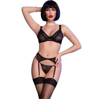 Chilirose Set Cuatro Piezas Negro XL