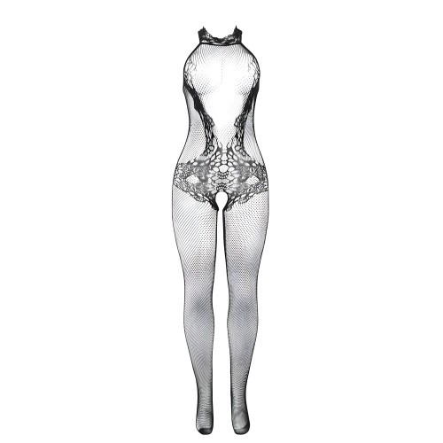 Subblime Crotchless Bodystocking with Lace Collar