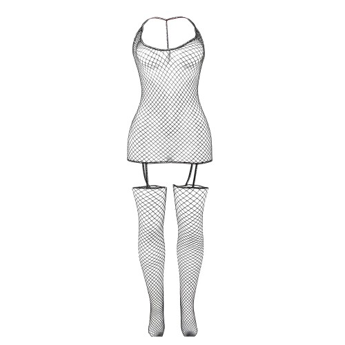 Sublime 951955 Shiny Fishnet Bodystocking One Size