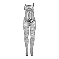 Subblime Fishnet Bodystocking with Chest and Belly Detail
